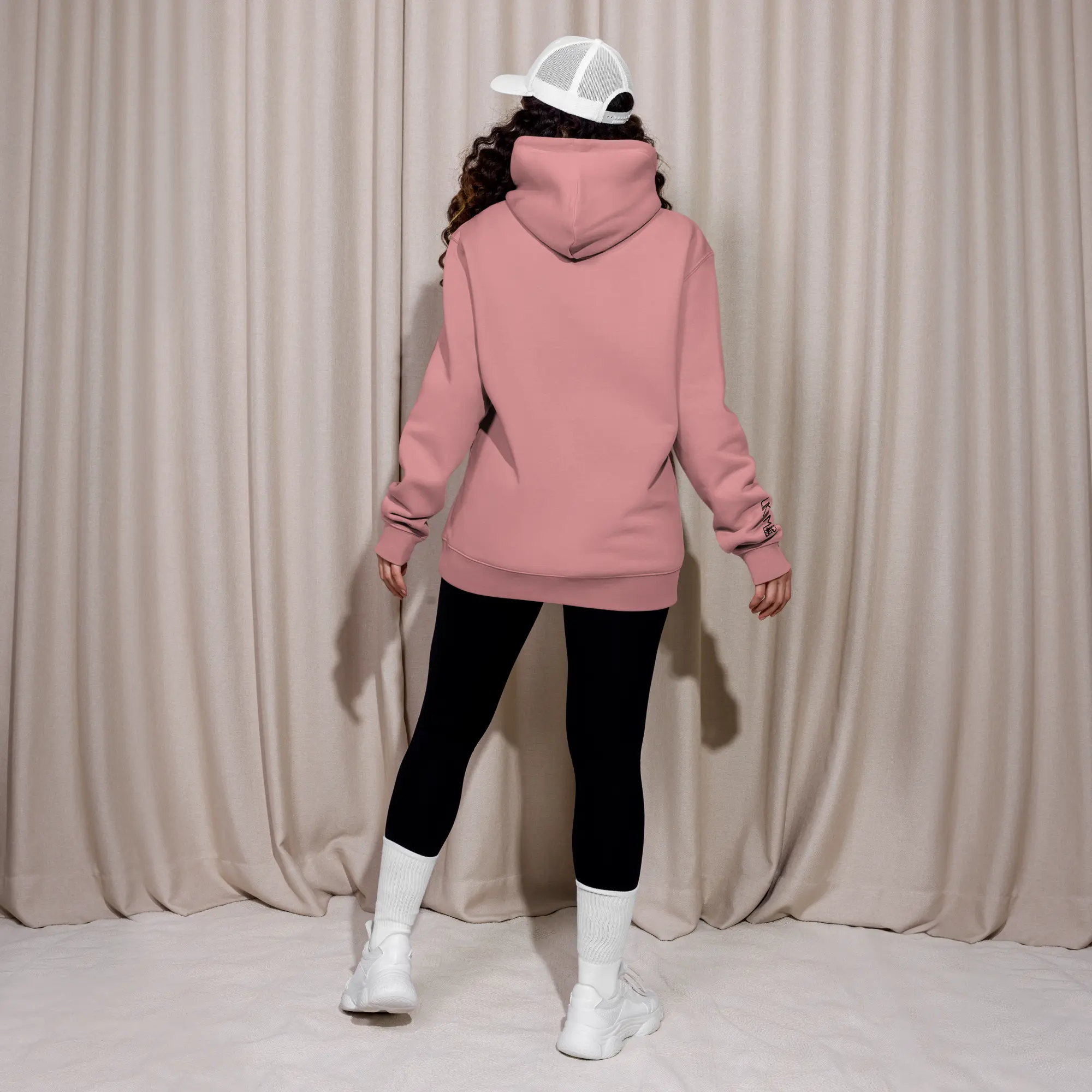 unisex-essential-eco-hoodie-canyon-pink-back-657857df0db86