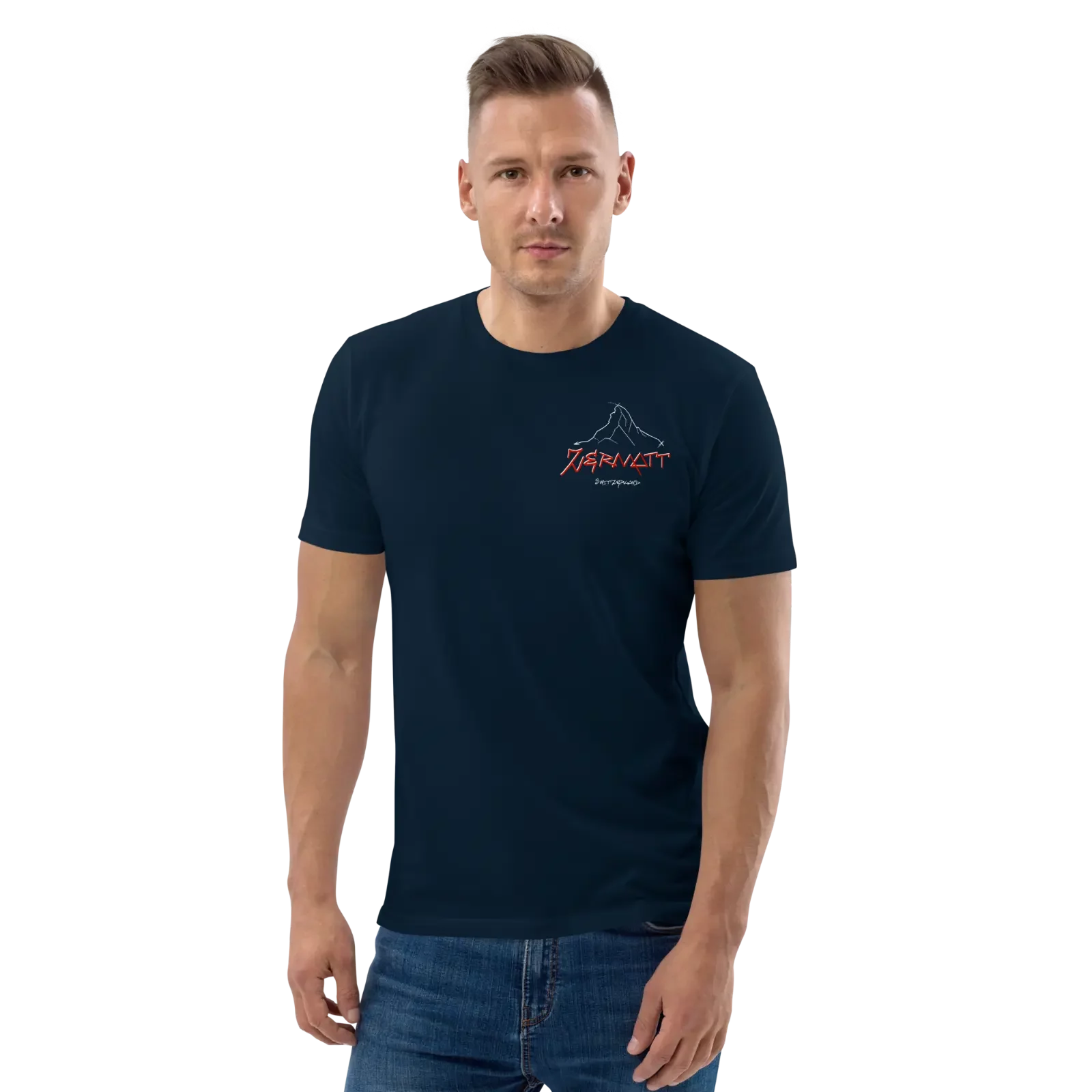 unisex-organic-cotton-t-shirt-french-navy-front-6564bde8469e3